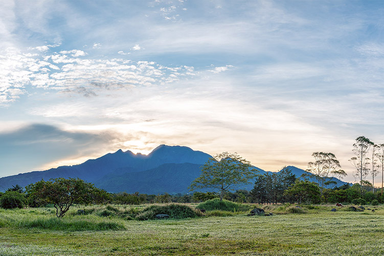 Sunrise panorama of Volcan Baru, Panama